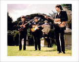 The Beatles at Chiswick Park, London, UK. 1966. This photograph was taken during the photo sessions for Paper Back writer.