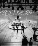 The Beatles taping the Ed Sullivan Show, 1964