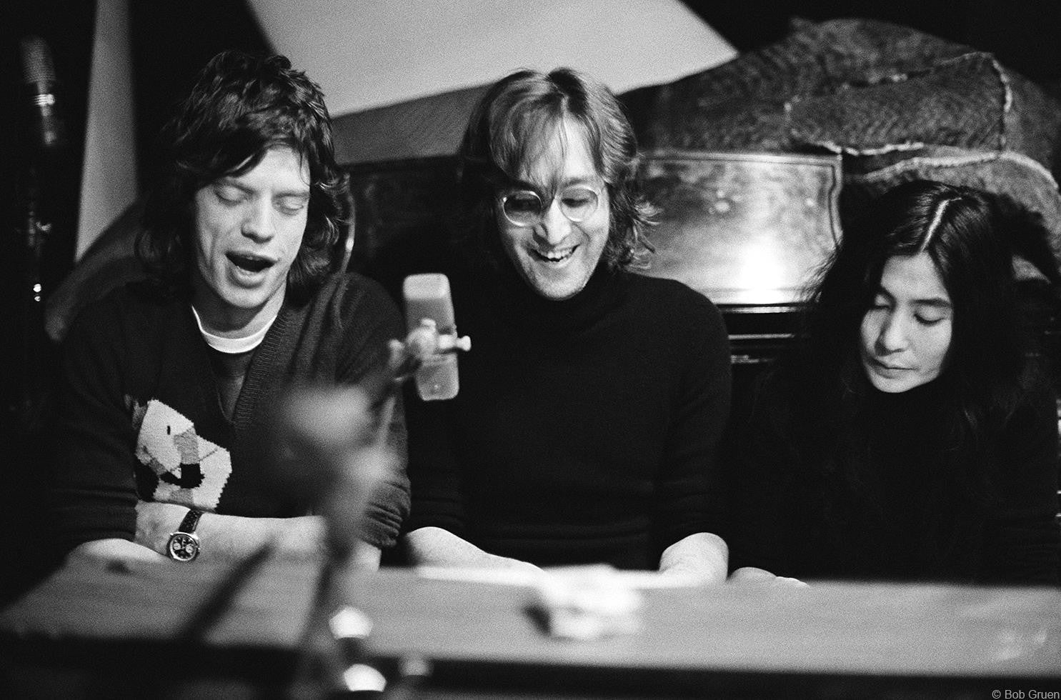 Mick Jagger, John Lennon, Yoko Ono