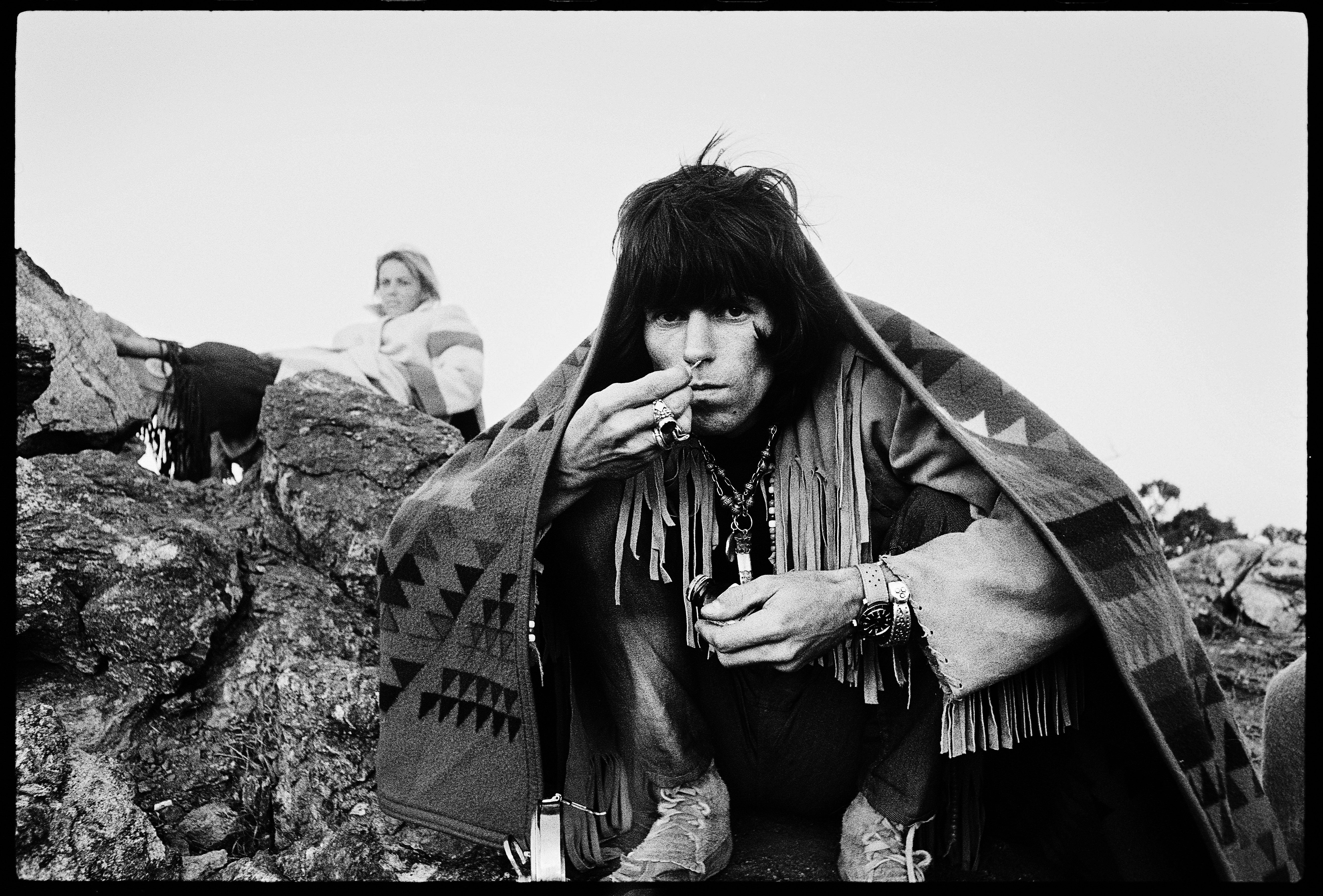 Keith Richards in Joshua Tree National Park.
