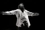 Michael Jackson on stage during US tour. 1989.