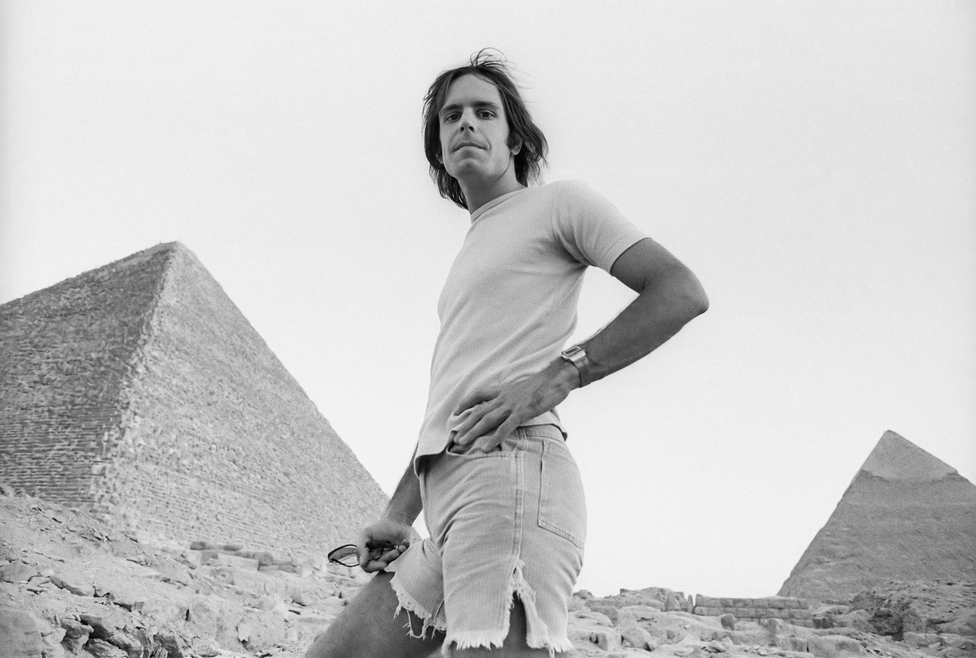 Bob Weir - The Grateful Dead – Egypt 1978 Just across the road from the Mena house hotel, Bob Weir inspects the Pyramids on the afternoon of the first concert.