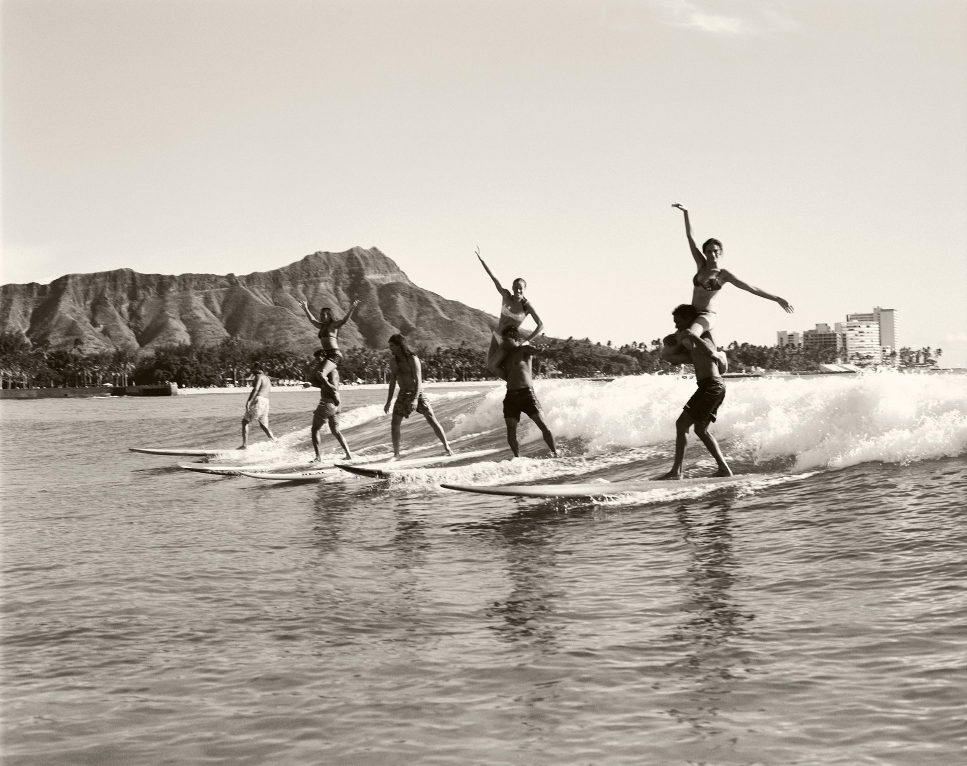 Surfing Diamond Head