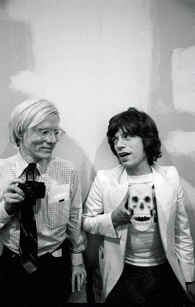 Andy Warhol and Mick Jagger. New York City