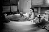 Scottish actor Sean Connery as James Bond taking a bath during the filming of ‘Diamonds Are Forever’, 1971.