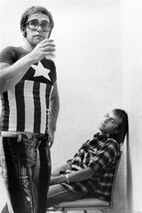 Elton John and Bernie Taupin backstage at Carnegie Hall, NYC, 1971