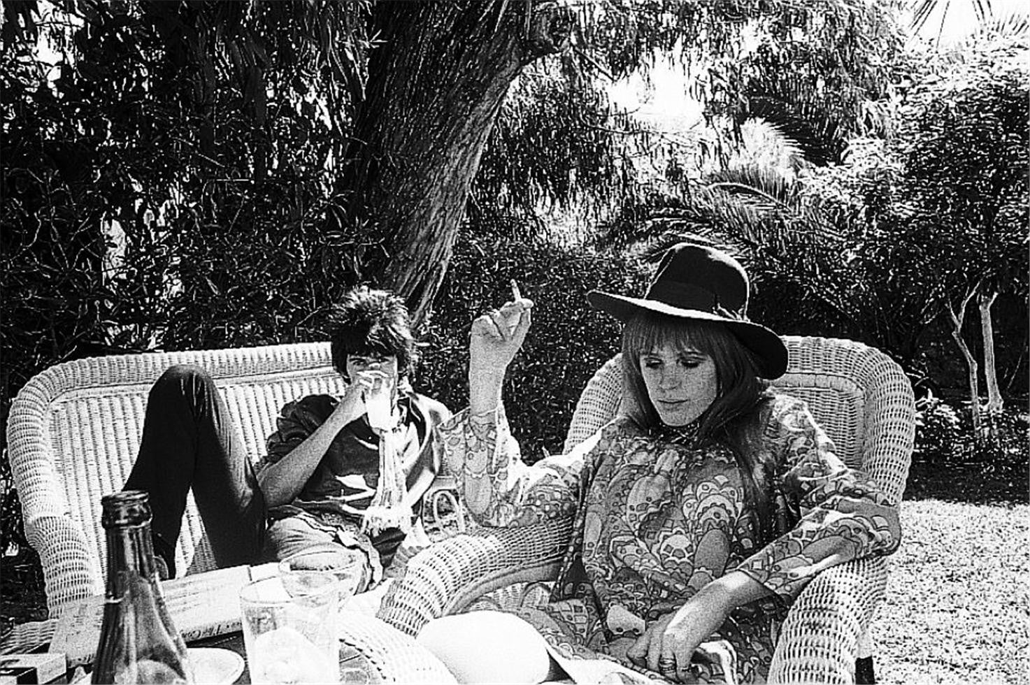 Keith Richards & Marianne Faithfull in Tangier, Morocco in 1967.