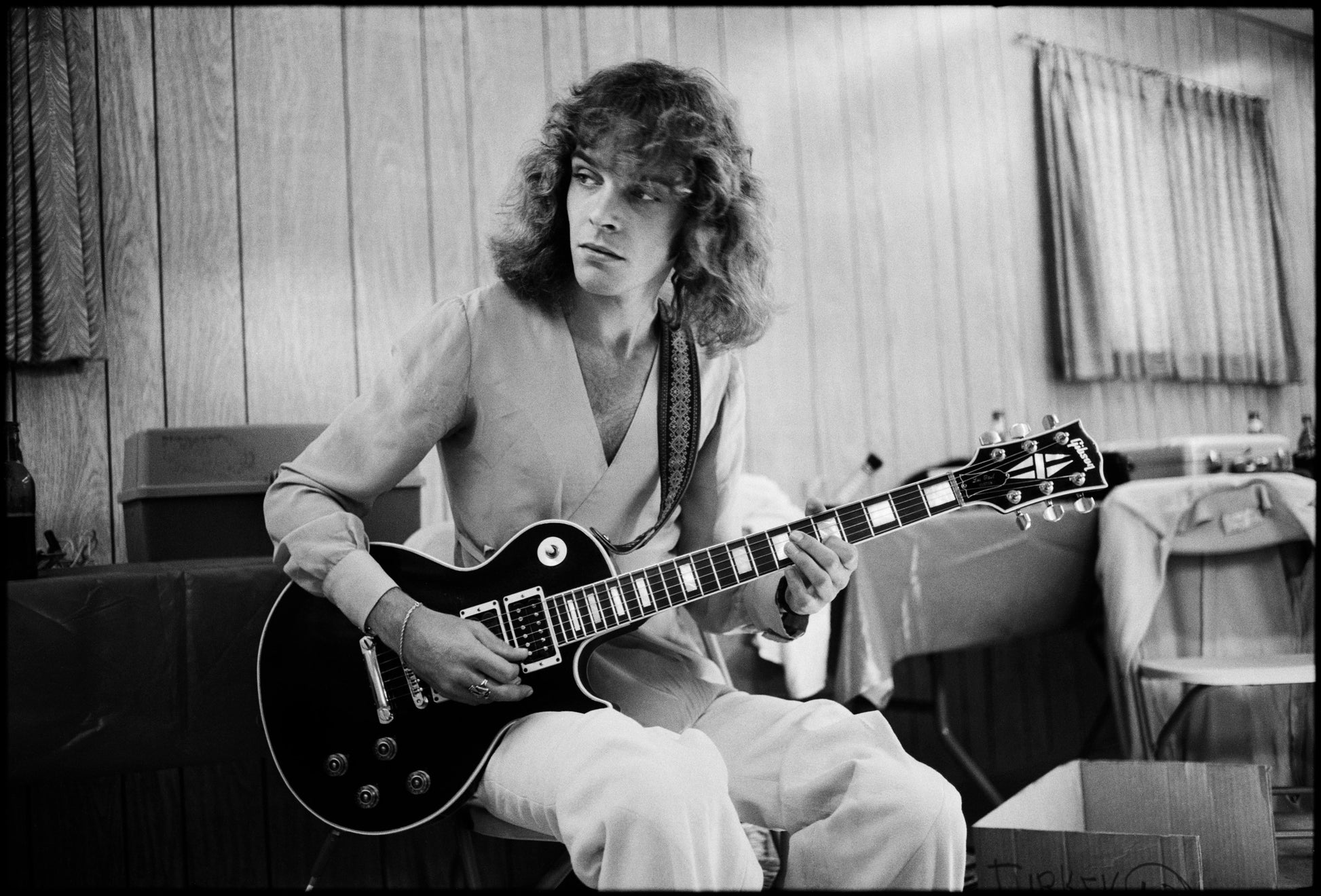 Peter Frampton backstage Oakland, CA. 1976