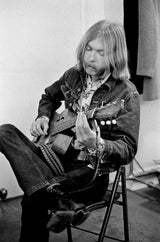 Duane Allman backstage Berkeley Community Theater Berkeley CA January 31, 1971