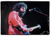 Jerry Garcia of the Grateful Dead performing on stage at the Fillmore East, NYC. 1969
