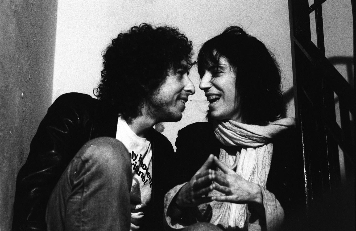 Bob Dylan and Patti Smith. 1975