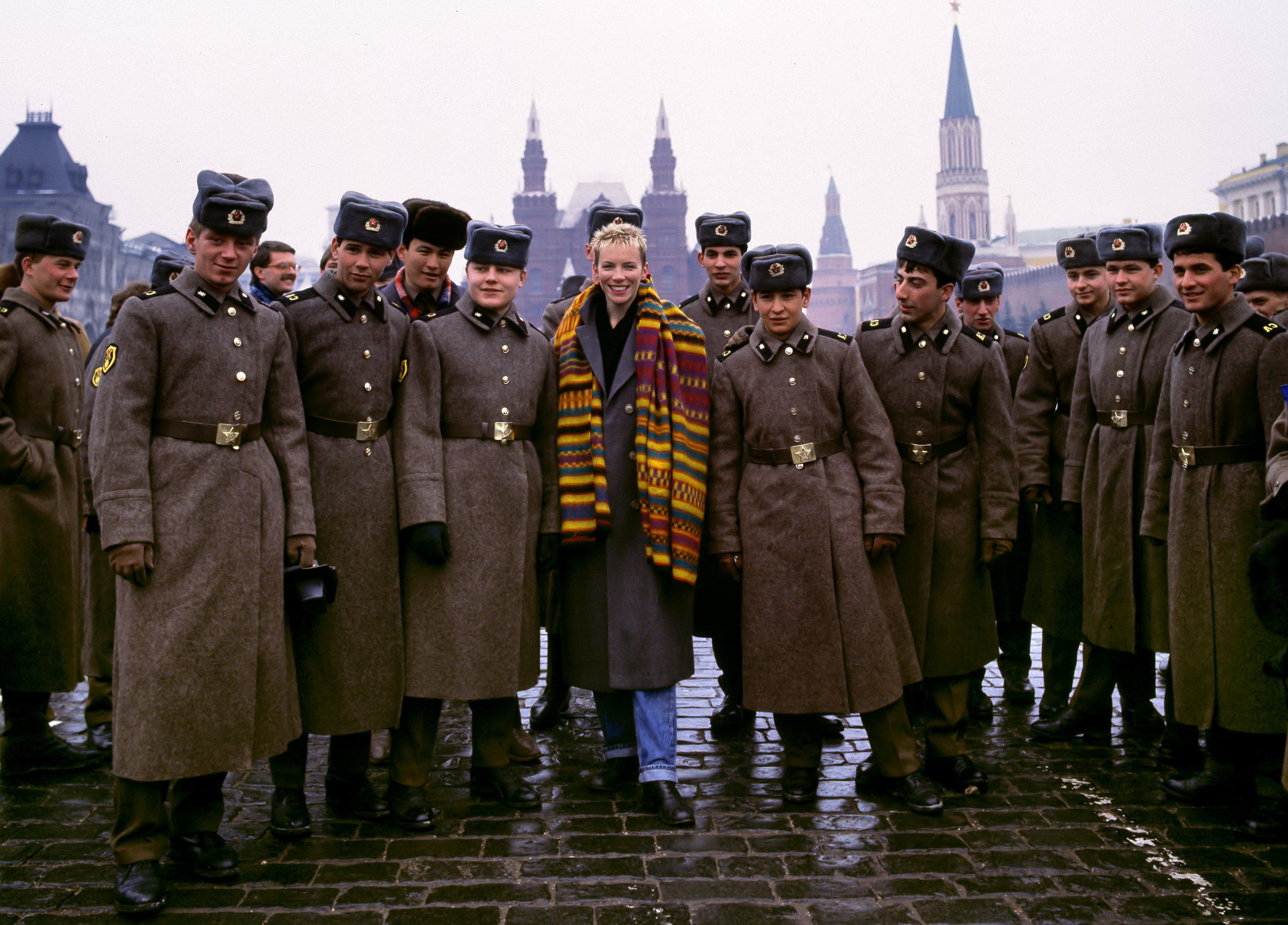 Annie Lennox in Red Square - Moscow 1989