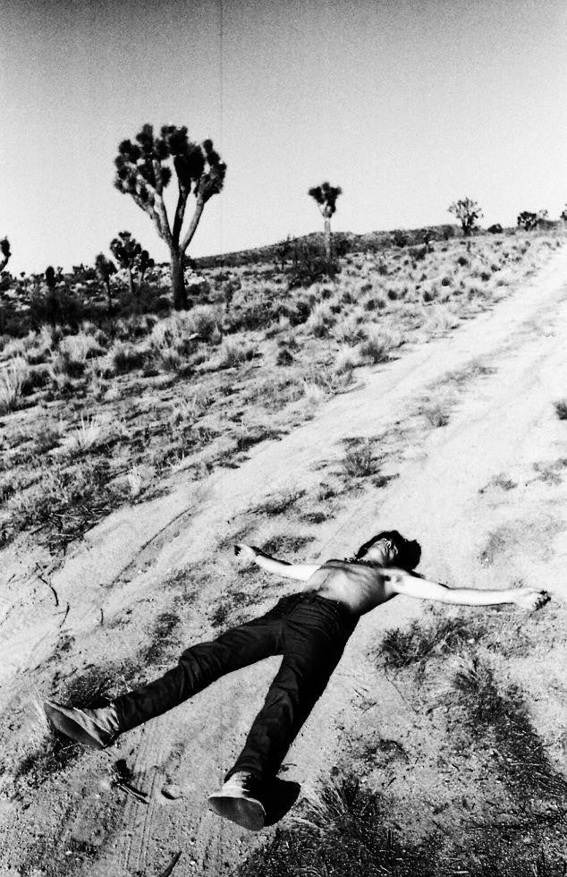 Keith Richards in Joshua Tree National Park.