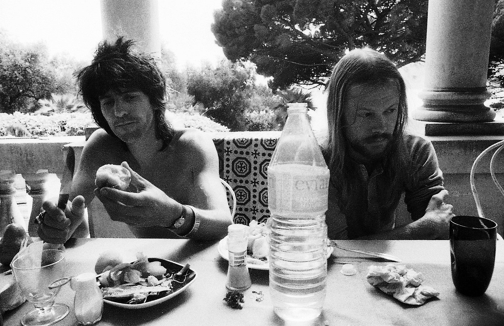 Keith Richards at Villa Nellcôte in the south of France.