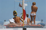 Tanned bodies on the deck of Dino Pecci Blunt's yacht in Marbella, 1967.