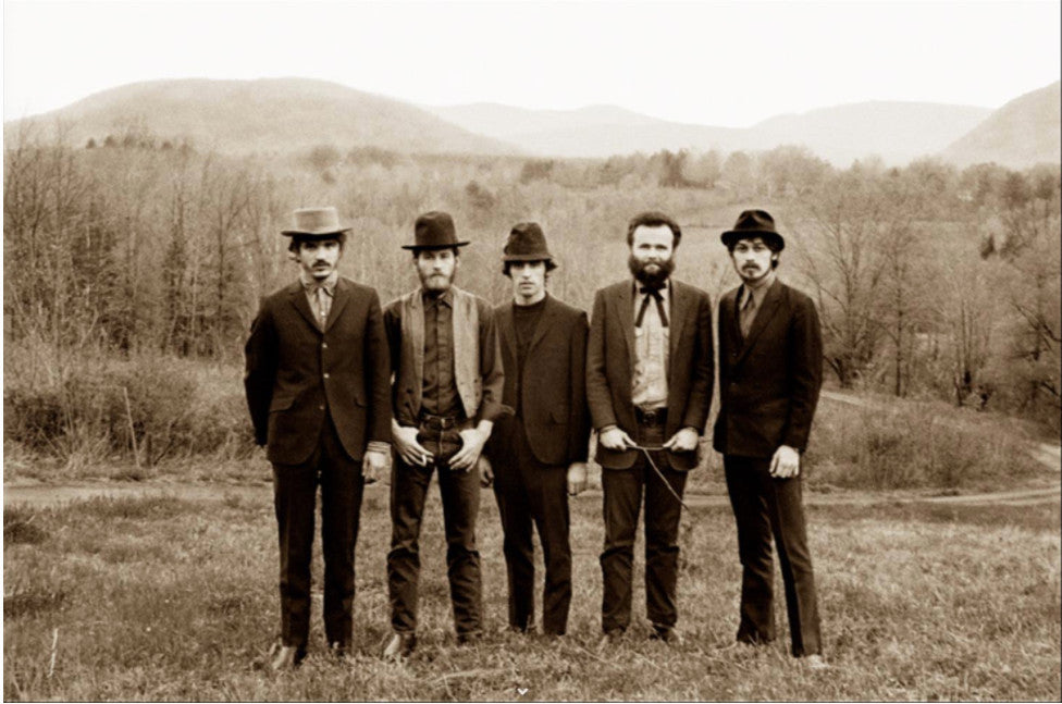 The Band at Rick Danko's house (Big Pink). 1969