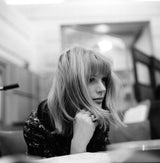 Marianne Faithfull in recording studio. London, UK. 1964
