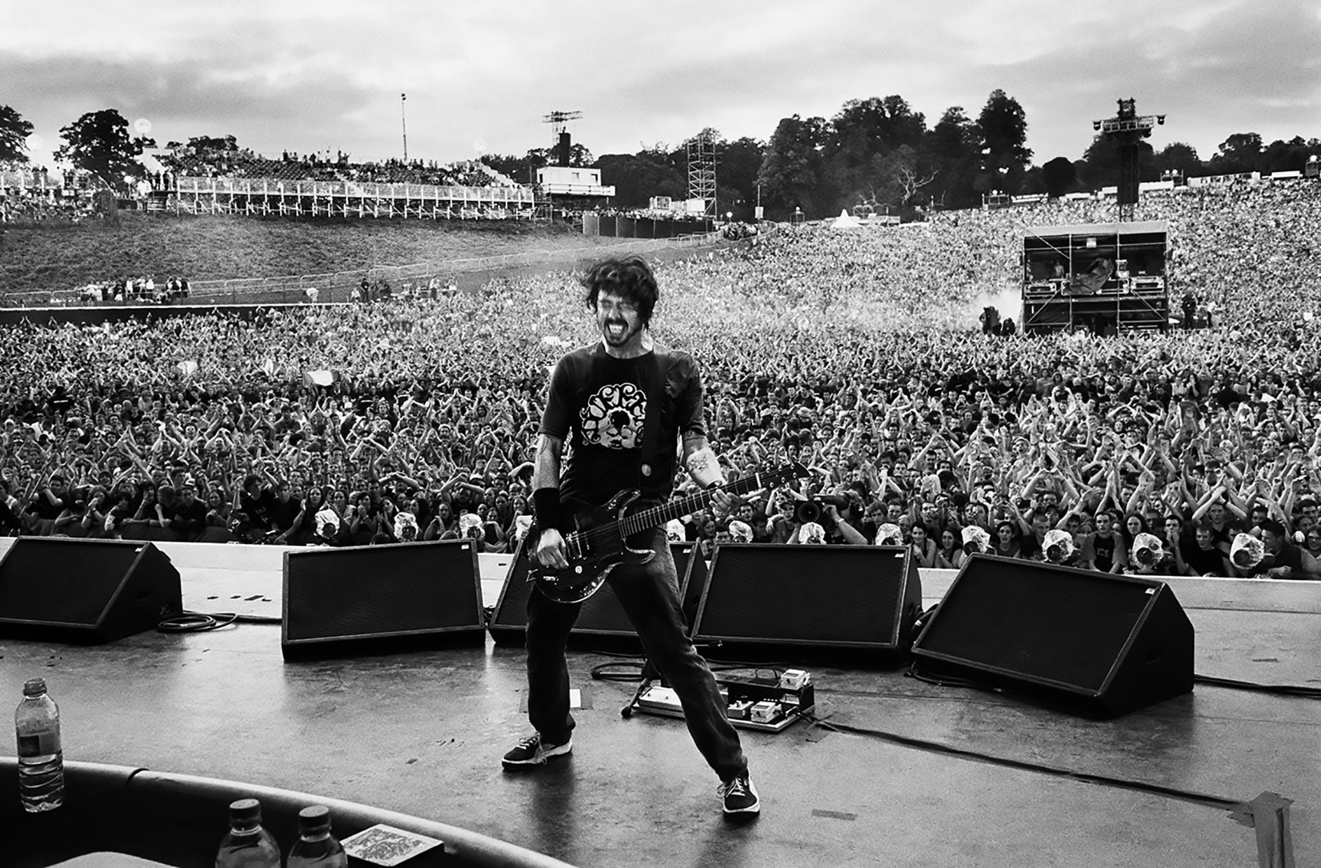 Dave Grohl on stage in Scotland. 2003