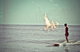 Surfer on Fire