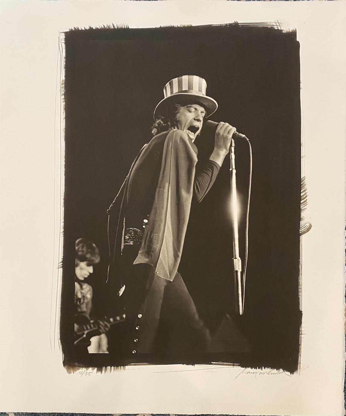 Mick Jagger Platinum Palladium photograph