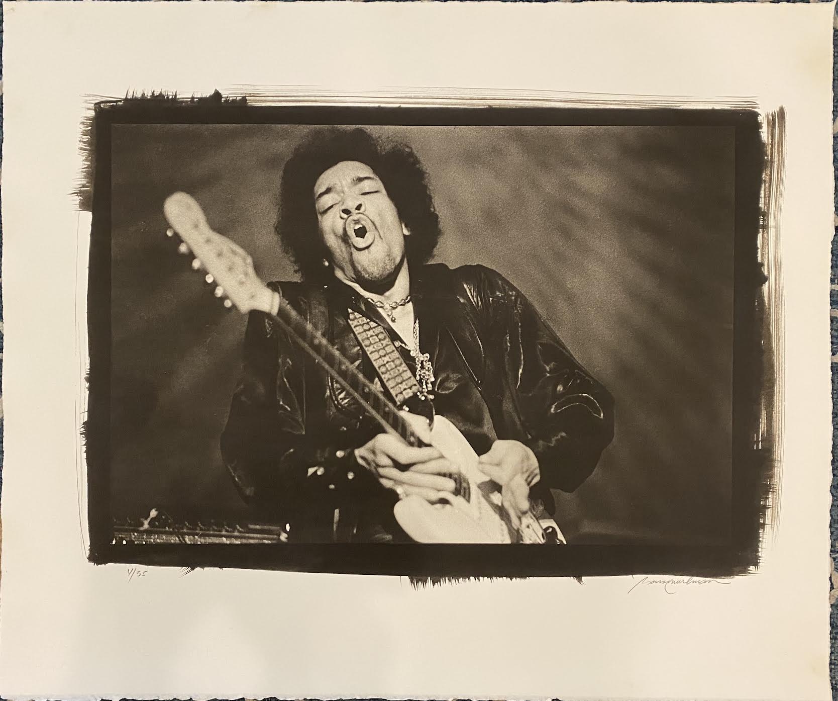 Jimi Hendrix Platinum Palladium photograph