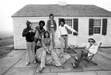 The Rolling Stones at Andy Warhols house.
Montauk, NY. 1975