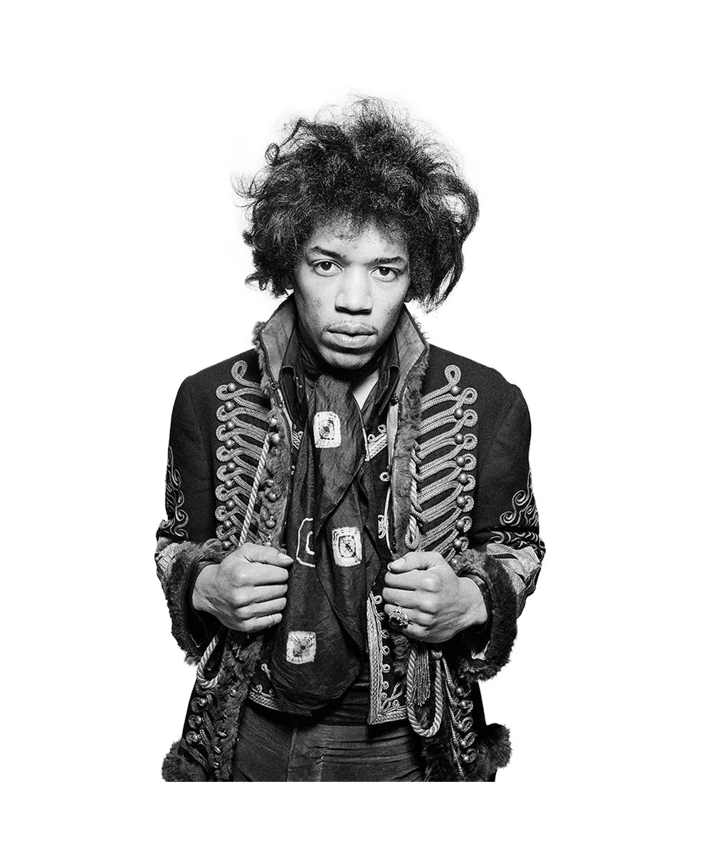Jimi Hendrix 1967.  Black and White