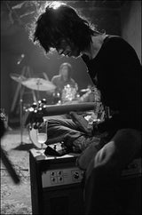 Keith Richards in rehearsal with the Rolling Stones in the basement of Stephen Stills' home on the valley side of Laurel Canyon, September 1969.
