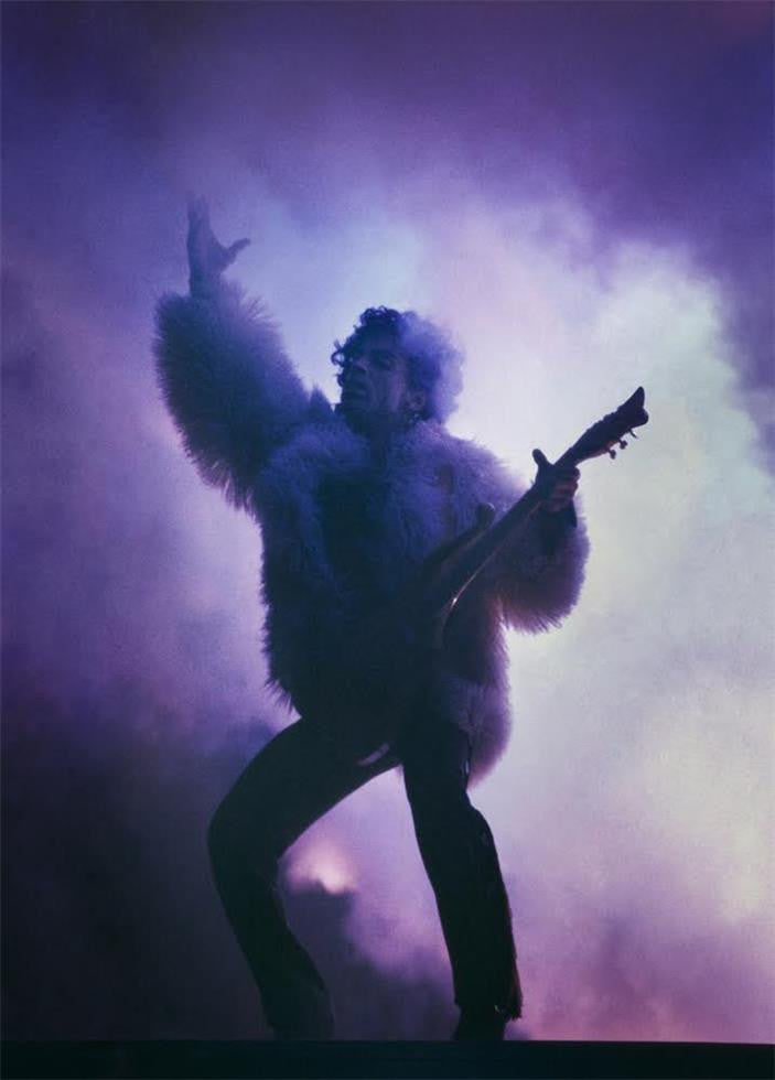 Prince performing. 1987