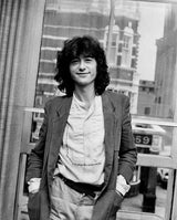 Jimmy Page at CBS records office - London - 1981