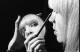 Anita Pallenberg on the set of the British crime drama film Performance.1968.