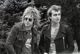 Elton John and Bernie Taupin in Hampstead Heath, UK. 1970.