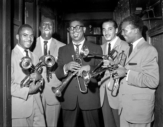 Dizzy Gillespie, Joe Gordon, Quincy Jones, E.V. Perry, Carl Warwick
New York City. 1955