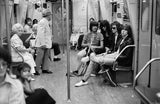 The Ramones on a subway in NYC, 1975