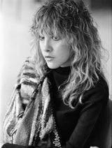 Stevie Nicks of Fleetwood Mac on a cruise boat in the harbor of Rotterdam, Netherlands, April, 1977.