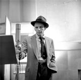 Frank Sinatra in recording studio.
New York. 1956