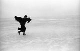 Joni Mitchell Skating on Lake Mendota, Madison, WI. 1976