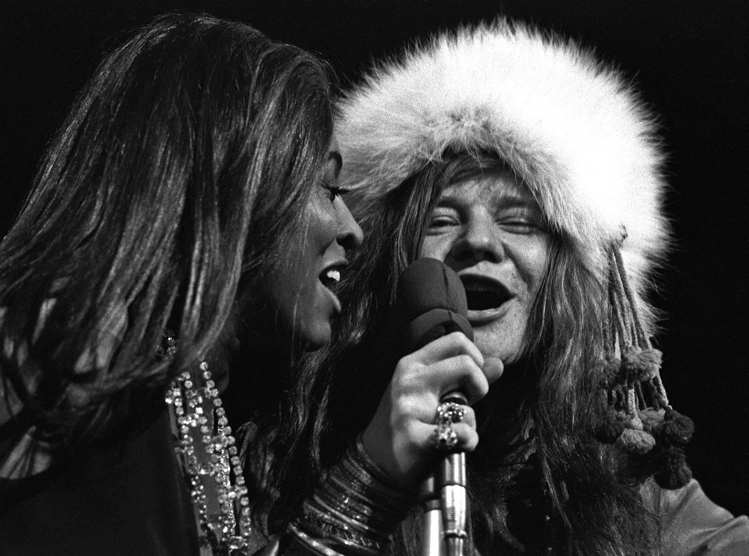 Tina Turner and Janis Joplin. 1969