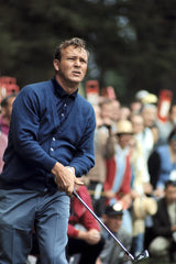 Arnold Palmer drives from the tee during Round 4 of the 1966 US Open at the Lake Course of The Olympic Club.San Francisco, California 6/18/1966