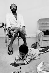Marvin Gaye last UK photo session at his West London Apartment 1980