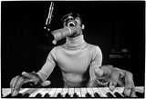 August 30, 1974, Stevie rehearsing on his piano in Los Angeles for an upcoming concert.