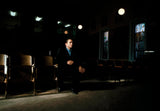 Johnny Cash inside Greystone Chapel at Folsom prison (color) . 1968