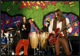 Chris Robinson and Rich Robinson of the Black Crowes performs on stage in 1994.