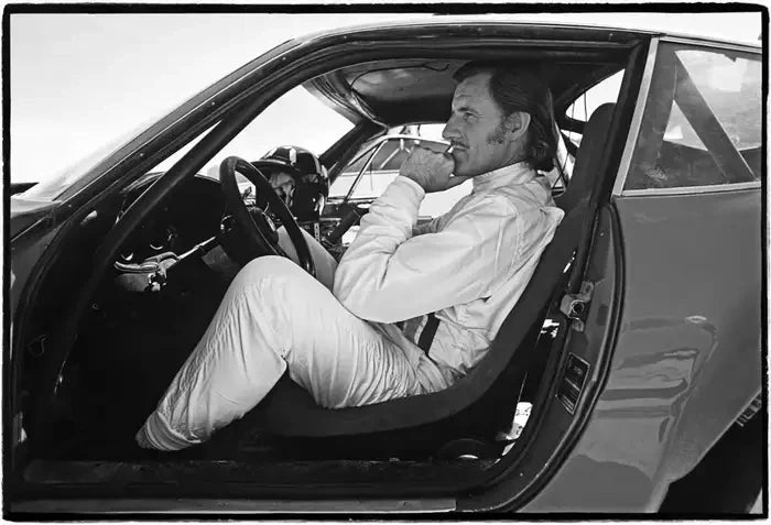 Graham Hill at Bonneville, UT. 1974.