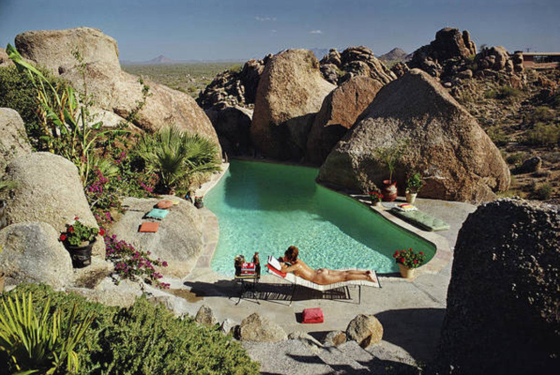 Sunbathing in Arizona