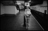 Debbie Harry standing on the F/M platform on 14th Street, NYC.