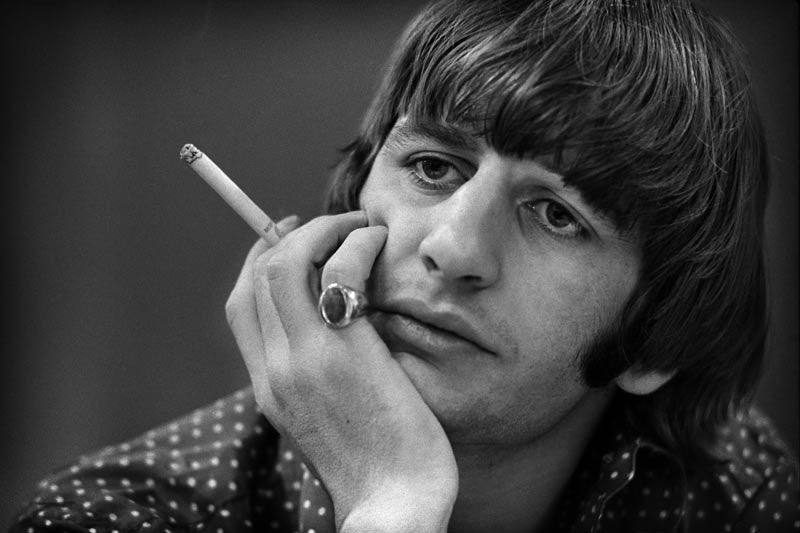Ringo Starr captured backstage before what would be their last live concert performance, in San Francisco at Candlestick park, August 29, 1966.