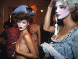Kate Moss &amp; Nadja Auderman at fashion show in Paris. 1993.