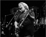 Jerry Garcia of the Grateful Dead perfroming at Oakland Coliseum, CA. 1987