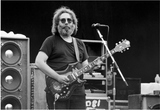 Jerry Garcia of the Grateful Dead perfroming at Frost Amphitheater in Standford, CA. 1982